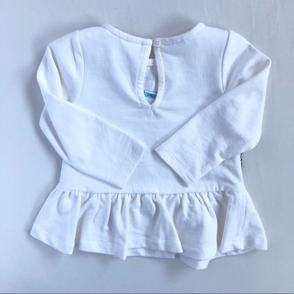 NWT-First Impression 2-piece White Top and Pants - Picture 4 of 9